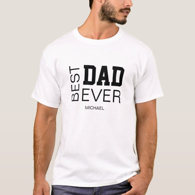 Camiseta Melhor Pai Personalizado (Frente)