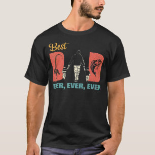 Camiseta Melhor Pai Pescador de Todos os Tempos Pescador Vi
