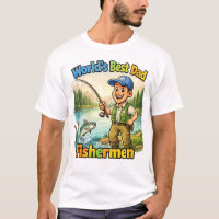 Melhor Pai Pescador pelo Lago Divertida Ideia de P