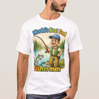 Camiseta Melhor Pai Pescador pelo Lago Divertida Ideia de P