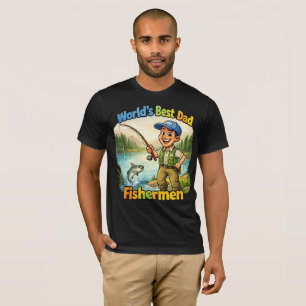 Camiseta Melhor Pai Pescador pelo Lago Divertida Ideia de P
