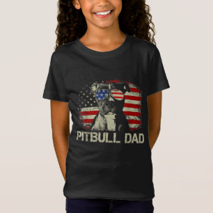 Camiseta Melhor Pai Pitbull Bandeira De Todos Os Estados Un