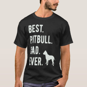 Camiseta Melhor Pai Pitbull de Sempre  Roupa de Homem Cão P
