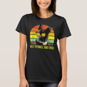 Camiseta Melhor Pai Pitbull De Todos Os Bons Porcos Retro S
