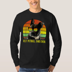 Camiseta Melhor Pai Pitbull De Todos Os Bons Porcos Retro S