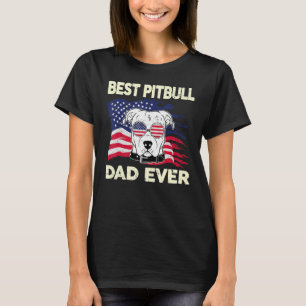 Camiseta Melhor Pai Pitbull para Menores Pai para Caneta Pi