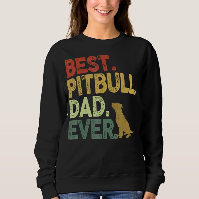 Camiseta Melhor Pai Pitbull para Menores Pai Pitbulage (Frente)