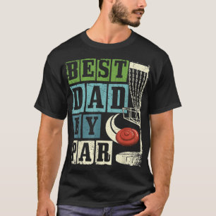 Camiseta Melhor Pai Por Disco Engraçado Jogador De Golfe Vo