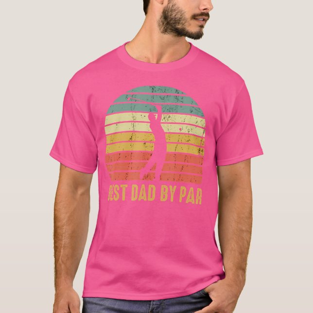 Camiseta Melhor Pai Por Par Presente Engraçado de Golfe Par (Frente)