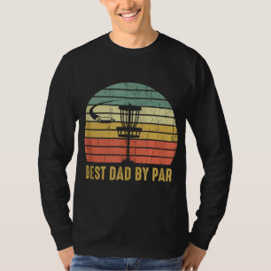 Camiseta Melhor Pai Por Um Disco Engraçado Dourado Para Hom