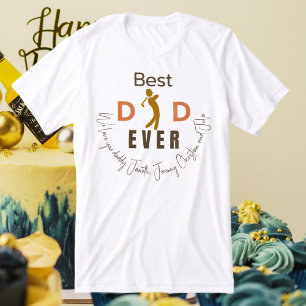 Camiseta Melhor Pai Que Nós Amo Você Pai Dia de os pais Mod