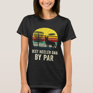 Camiseta Melhor Pai Red Blue Heeler Cattle Dog Proprietário
