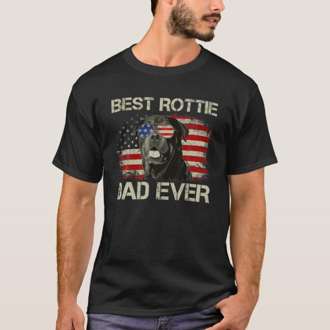 Camiseta Melhor Pai Rottie Nunca Mais Rottweiler Rottweiler (Frente)
