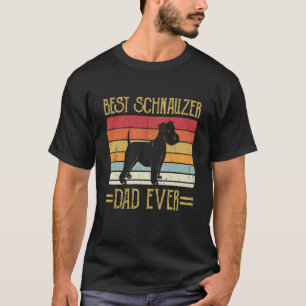 Camiseta Melhor Pai Schnauzer Chás gigantes Herrechen
