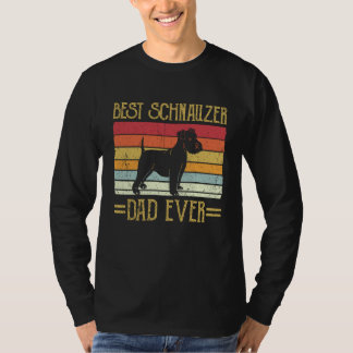 Camiseta Melhor Pai Schnauzer de Todos os Tempos Gigante Ch