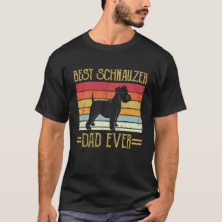 Camiseta Melhor Pai Schnauzer de Todos os Tempos Gigante Ch