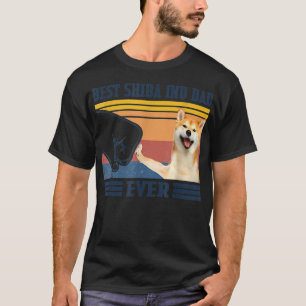 Camiseta Melhor Pai Shiba Inu de Todos o Dia dos Pais Natal