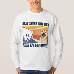 Camiseta Melhor Pai Shiba Inu Natal De Dia de os pais
