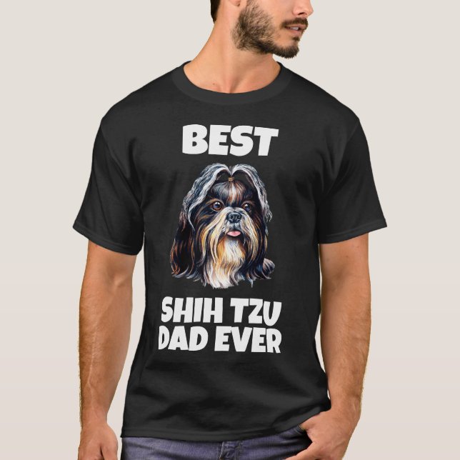 Camiseta Melhor Pai Shih Tzu Nunca (Frente)