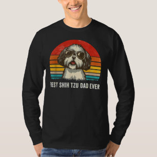 Camiseta Melhor Pai Shih Tzu Nunca Dia de os pais