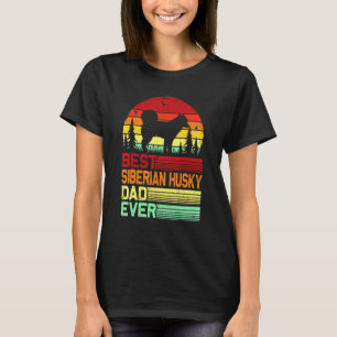Camiseta Melhor Pai Siberian Husky Nunca