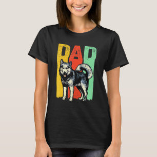 Camiseta Melhor Pai Siberiano Roucos Retro Cachorro Pet Owe