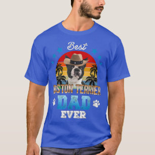 Camiseta Melhor Pai Terrier de Boston Nunca Melhor Pai Cão
