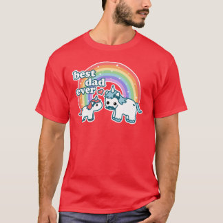 Camiseta Melhor Pai Unicórnio família