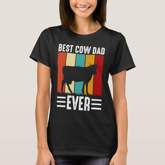 Camiseta Melhor Pai Vaca de Todos os Tempos (Frente)
