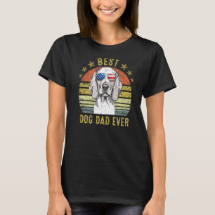 Camiseta Melhor Pai Weimaraner Nunca Cachorro Vintage