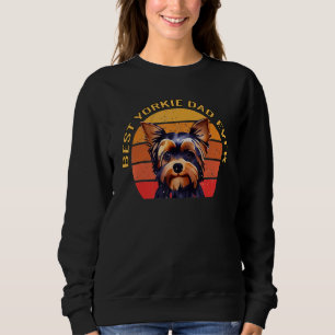 Camiseta Melhor Pai Yorkie já Vintage 70s Sunset Yorkshire
