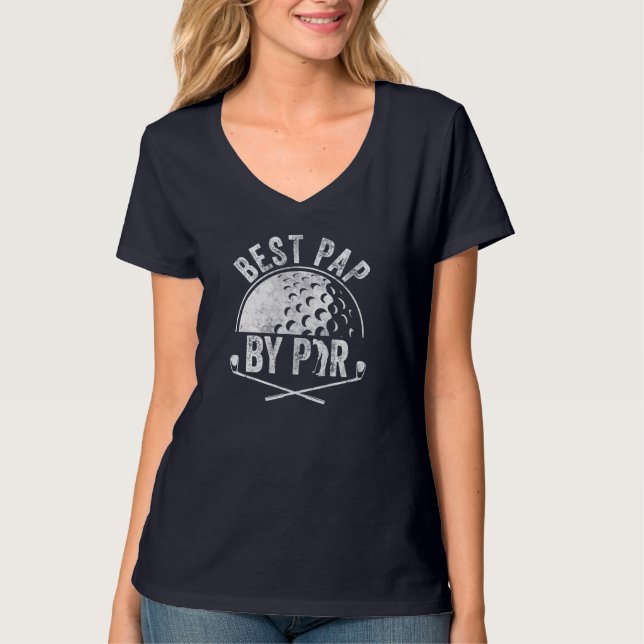 Camiseta Melhor Pap De Golfe Do Par Golf Golfe Golf Golfer (Frente)