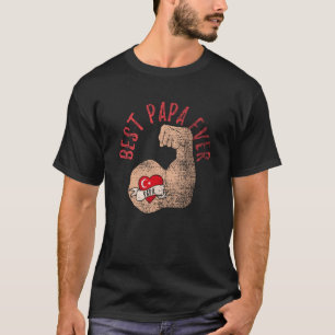 Camiseta Melhor Papa Alguma Vez Turca Pai Vintage