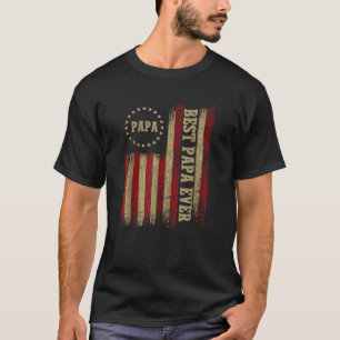Camiseta Melhor Papá De Filha, Pais De Bandeira Americanos