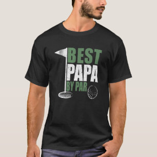 Camiseta Melhor Papá De Par Dia Pai Pai De Golfe Avô