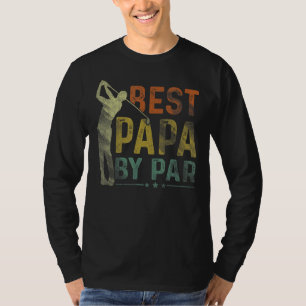 Camiseta Melhor Papá De Par Golf Avô Golfista Pai