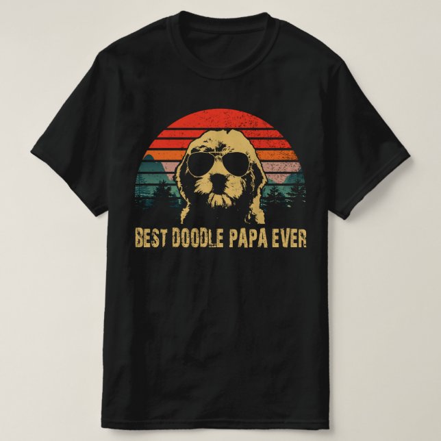 Camiseta melhor papa de rabisco de sempre (Frente do Design)