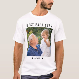Camiseta Melhor Papá De Vovô E Avô Foto