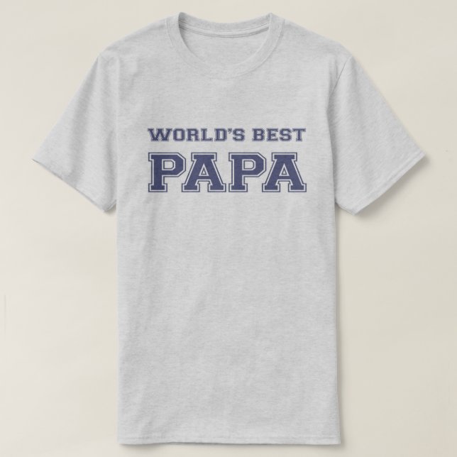 Camiseta Melhor Papa do Mundo (Frente do Design)