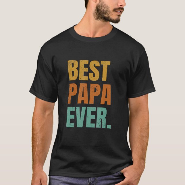 Camiseta Melhor Papa Eterno Engraçado Alemanha Pai (Frente)