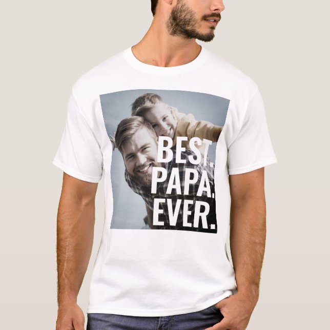 Camiseta Melhor. Papá. Nunca. Dia dos Pais (Frente)