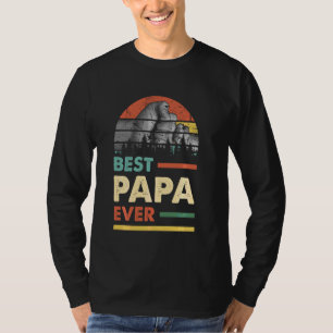 Camiseta Melhor Papa Nunca Homens Retro Pai De Decoração Da
