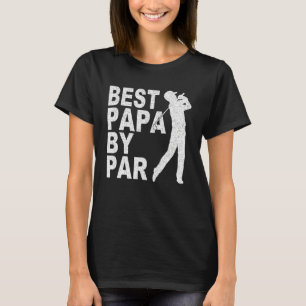 Camiseta Melhor Papa Par De Golfe De Disco Para Homens Pais