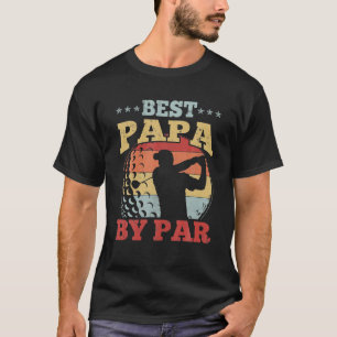 Camiseta Melhor Papa Par Golfe Dourado Presente Para Os Hom