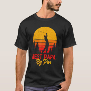 Camiseta Melhor Papá Por Dia de os pais De Par Pai De Golfe