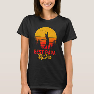 Camiseta Melhor Papá Por Dia de os pais De Par Pai De Golfe