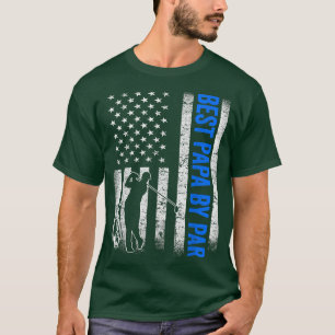 Camiseta Melhor Papa Por Par Golf Golfer Golfer Padre