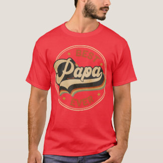 Camiseta Melhor Papá Retrô do Dia do Pai