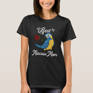 Camiseta Melhor papagaio Mãe I Macaw com garganta azul