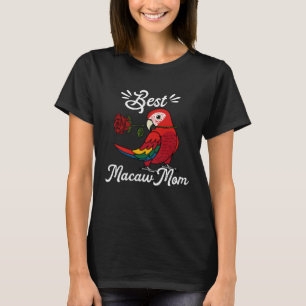 Camiseta Melhor Papagaio Mãe I Scarlet Macaw